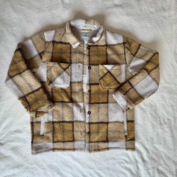 Passenger Made to Roam Plaid Sherpa Fleece Jacket - Picture 1 of 5